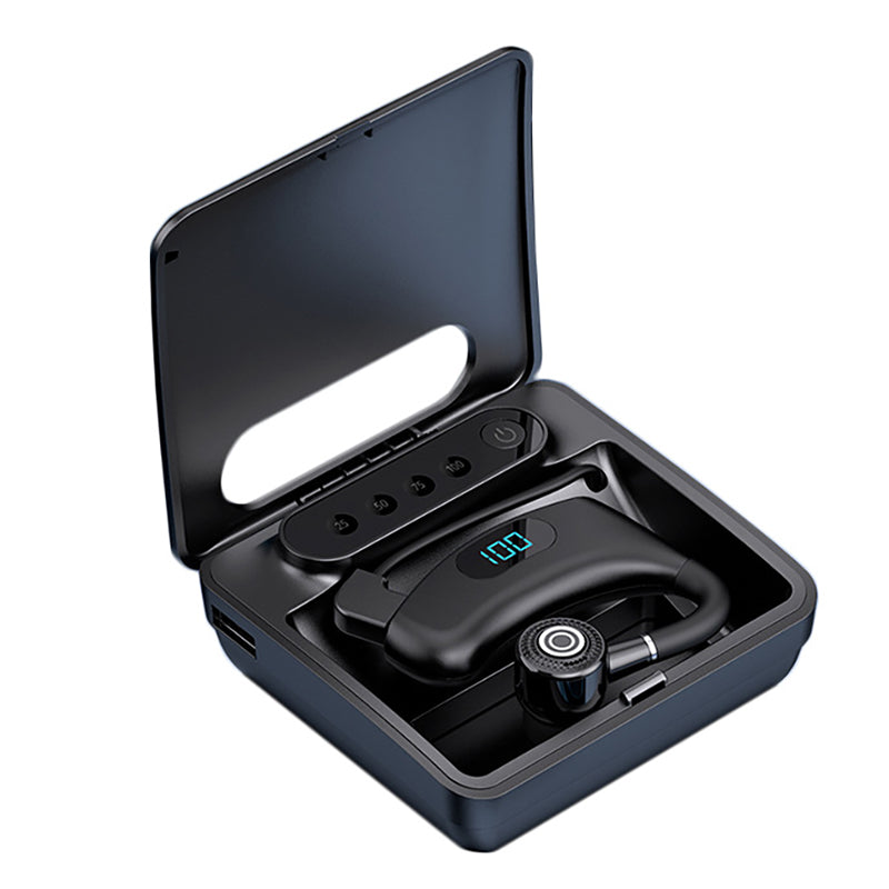 V12 Business Single Ear Digital Display Wireless Earhook Bluetooth Headset Hands-free Call Earphone with Charging Case V12 Business Single Ear Digital Display Wireless Earhook Bluetooth Headset Hands-free Call Earphone with Charging Case